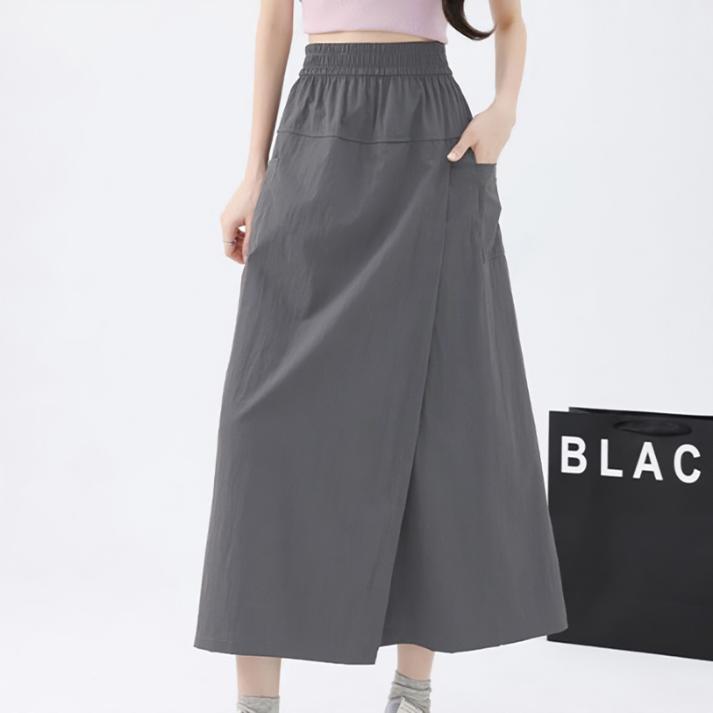 [EF144]꼬모 랩 스커트 팬츠