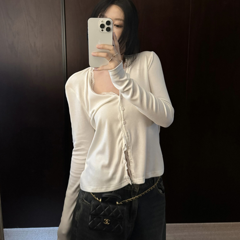 [EF148]카뮤 레이스 긴팔 가디건