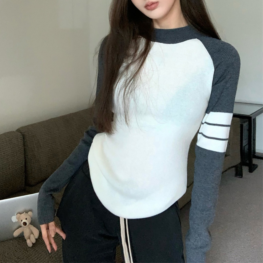 [EF149]릿츠 라인 포인트 니트