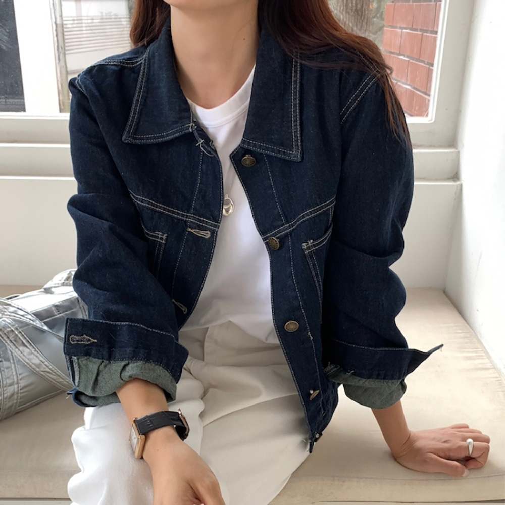 [EF165]이안 진청 데님자켓