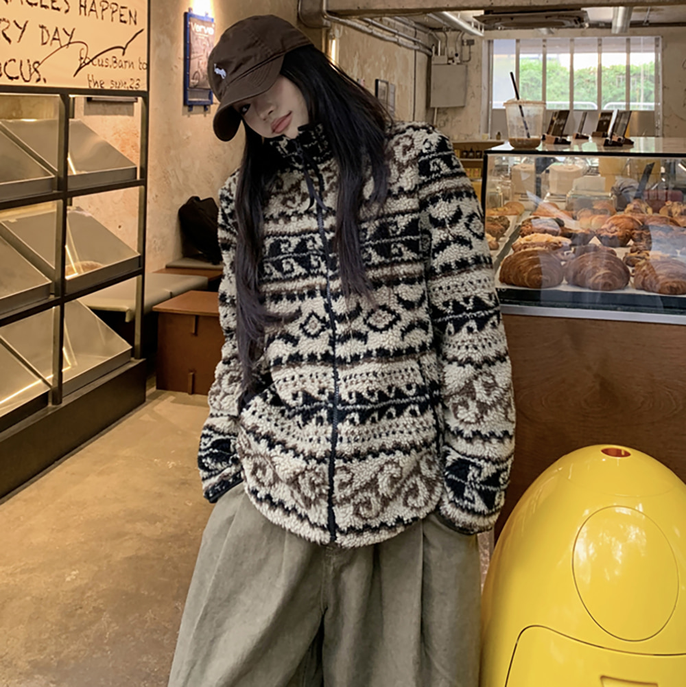 [EF264]캠피 플리스 하이넥 집업