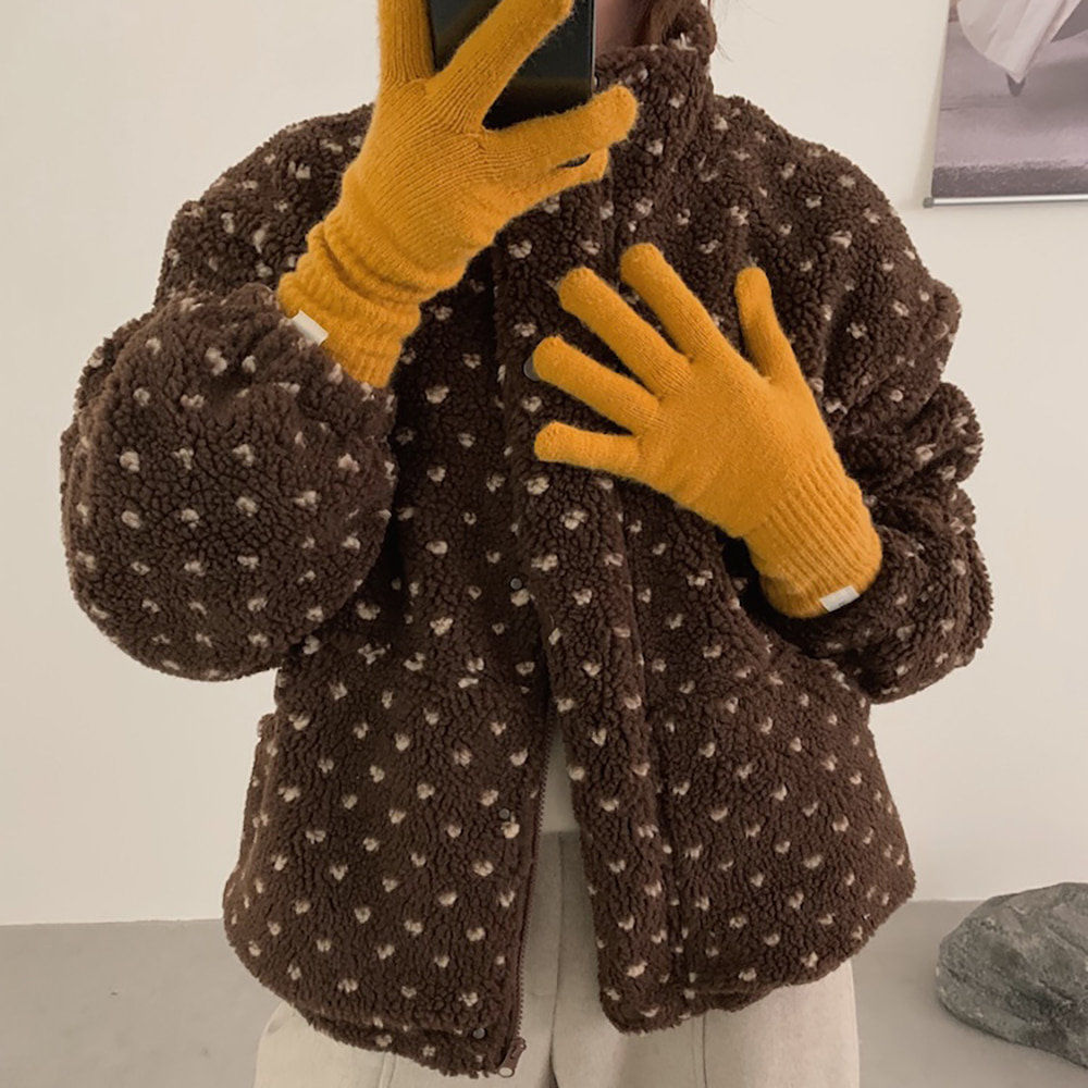 [EF283]루나 도트 뽀글이 점퍼