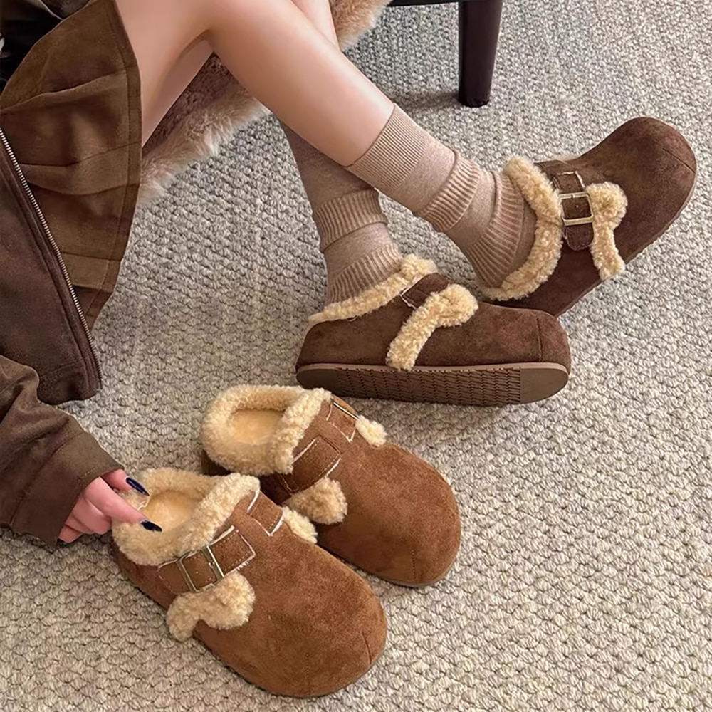 [EF289]뽀글이 플랫폼 슬리퍼