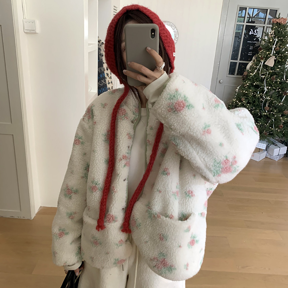 [EF313]리리안 플리스 리버시블 양면점퍼