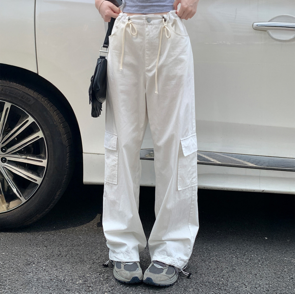 [EF372]메이 스트링 카고 팬츠