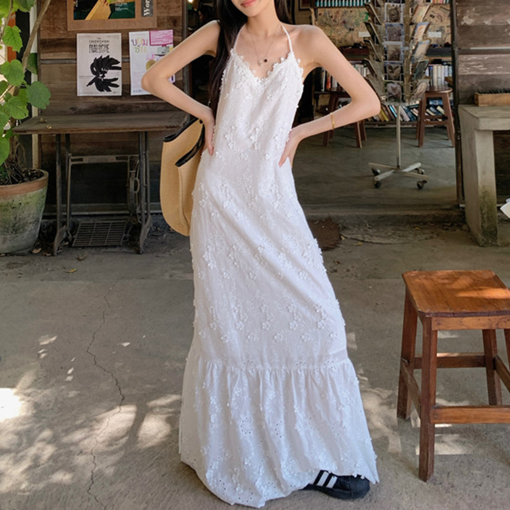 [EF378]에이프릴 레이스 롱원피스