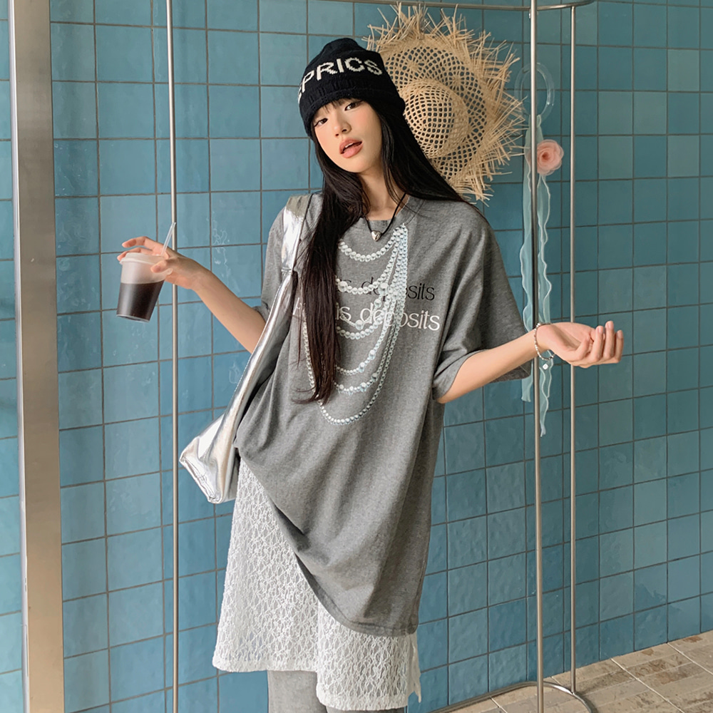 [EF397]펄스 루즈핏 반팔 티셔츠