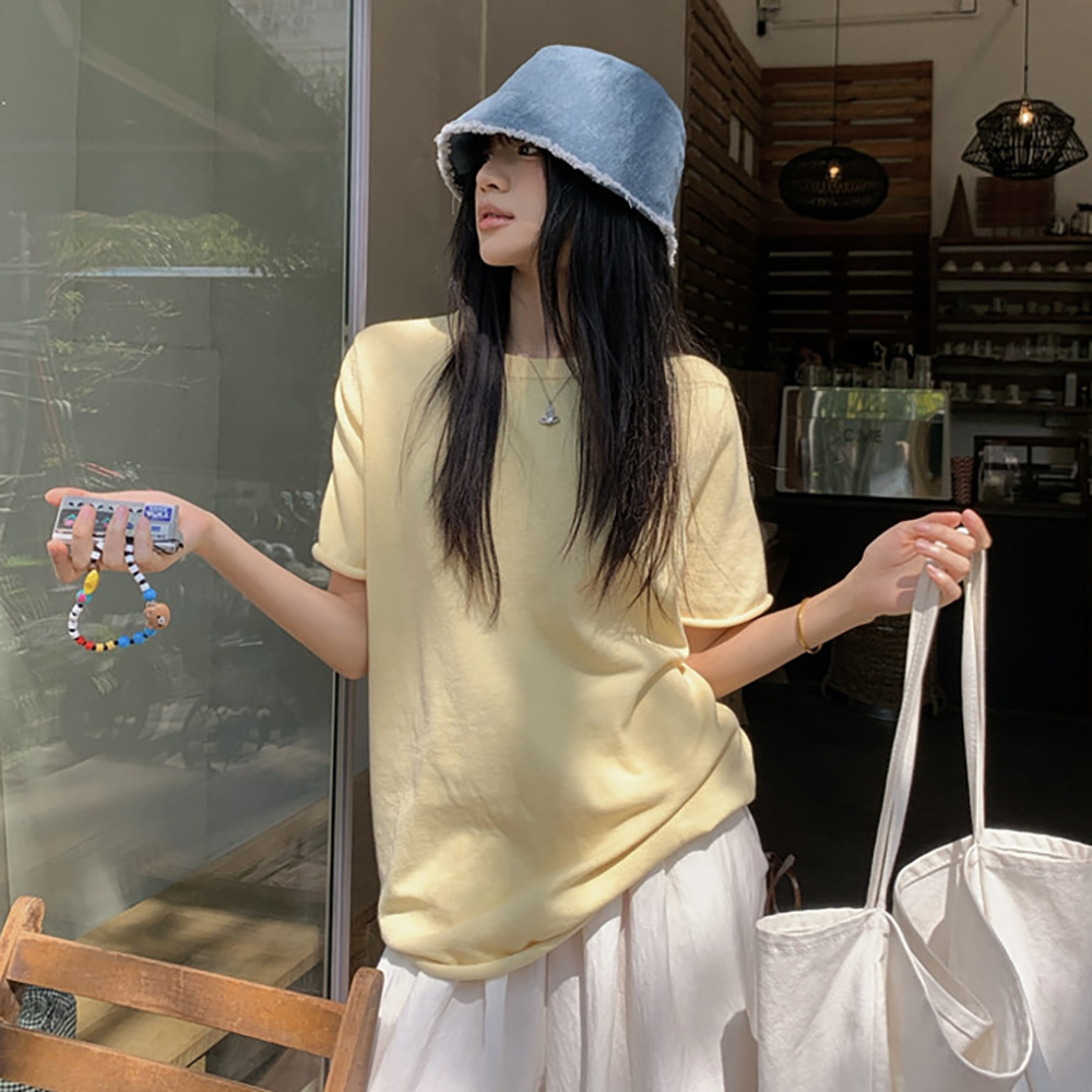 [EF444]소프티 롤링 데일리 반팔니트